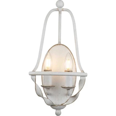 Afbeelding van Quoizel LED Wandlamp Bradbury 2X E14 Max 40W Antique White