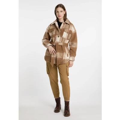 Afbeelding van Overgangsjack in een Geruit patroon DREIMASTER L / Beige Bruin 100% Polyester