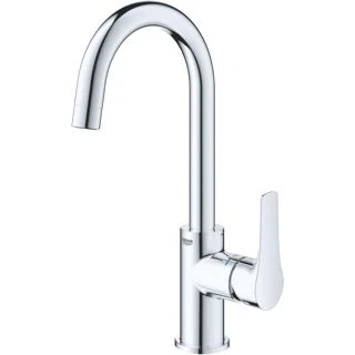 Afbeelding van Grohe Eurosmart wastafelmengkraan L Size met ketting chroom