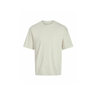 Afbeelding van Jack &amp; Jones Einfarbiges Kurzarm Dropped Shoulder Tshirt basic, Heren, Maat: Small, Moonbeam