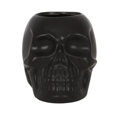 Afbeelding van Something Different Badkamer set Black Skull Toothbrush Holder Multicolours
