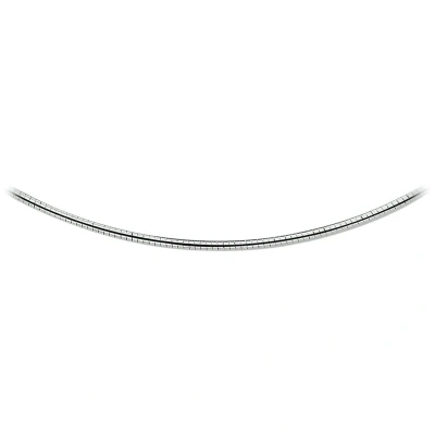 Afbeelding van Zilver Gerhodineerde Collier omega rond 2 1314686 50 cm