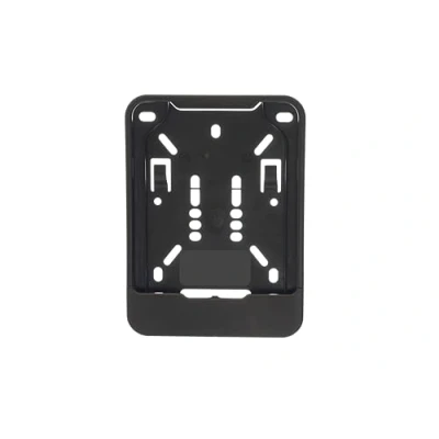 Afbeelding van 1 x zwarte kentekenplaathouder voor verzekeringskentekenplaten, 135 110 mm (voor bromfiets, scooter, S pedelec, e bike, L wiel, lichte motor)