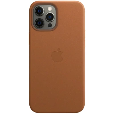 Afbeelding van Apple origineel Leather MagSafe Case iPhone 12 Pro Max Saddle Brown MHKL3ZM/A