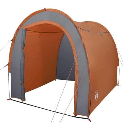 Afbeelding van Opbergtent 204x183x178 cm 185T taft grijs en oranje