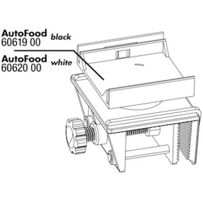 Afbeelding van Jbl Autofood Houder Voederautomaat Wit 1 set
