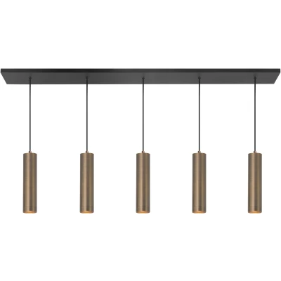Afbeelding van Highlight Eetkamer hanglamp Perugia oud goud 5x GU10 H5675.32
