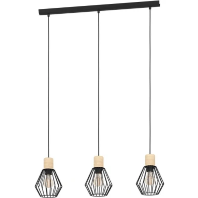Afbeelding van EGLOÂ PalmorlaÂ Â HanglampÂ E27Â 76Â cmÂ Zwart/Bruin