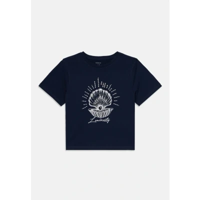 Afbeelding van Name it Nkfflimse Tshirt print voor kinderen, Maat: 122/128, Navy blazer