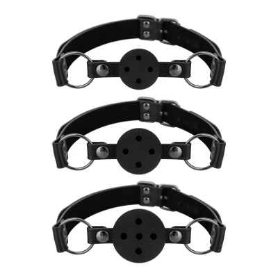 Afbeelding van Bedroom Fantasies Set van 3 Ball Gags Zwart