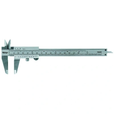 Afbeelding van MITUTOYO 530 102 analoge schuifmaat met noniusaflezing en ronde dieptemaat 0 150mm, 0,05mm