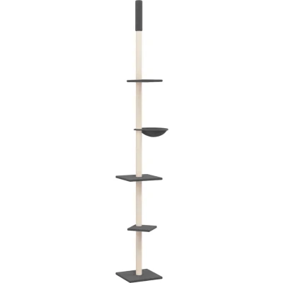 Afbeelding van Kattenmeubel vloer tot plafond 263,5 289,5 cm donkergrijs