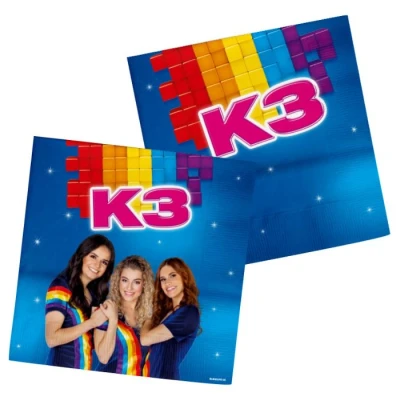 Afbeelding van K3 servetten 33x33cm 20 stuks
