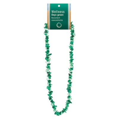 Afbeelding van Ruben Robijn Onyx groen splitketting + kaart