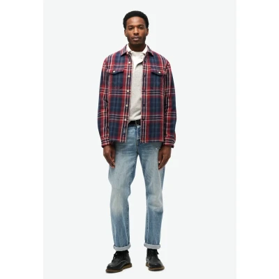 Afbeelding van Superdry Overhemd, Heren, Maat: XL, Merchant check navy