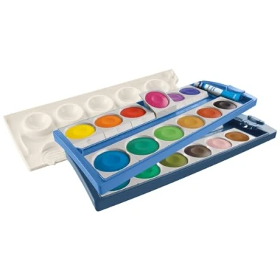 Afbeelding van Pelikan Kleurdoos K24 eco, dekverfdoos met 24 kleuren, incl. dekwit, van gerecycled kunststof, 701303