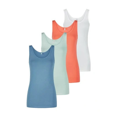 Afbeelding van ONLY ONLLIVE LUV SAL S/L TANK TOP 4 PACK JRS Meisjes Tops
