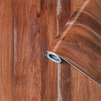 Afbeelding van Venilia Plakfolie, eiken, rustieke country stijl, houtlook, bruin, 45 cm x 3 m, dikte 95 μ, zelfklevende meubelfolie, decoratiefolie, behang, keukenfolie, pvc zonder ftalaten, made in EU