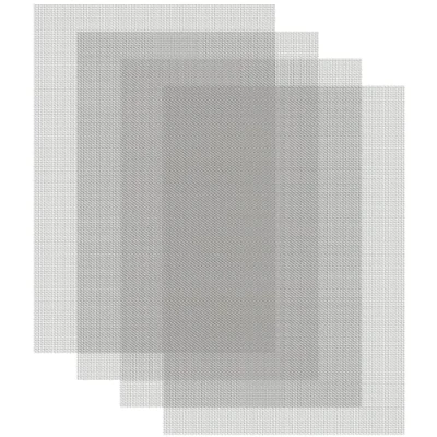 Afbeelding van 4 pack A4 draadgaas 304 roestvrij staal geweven draad 1 mm mesh metalen gaasplaat knaagdierbestrijding insectengaas ongediertebestrijding gaas voor ventilatieopeningen, ramen, deur, filter, keuken,