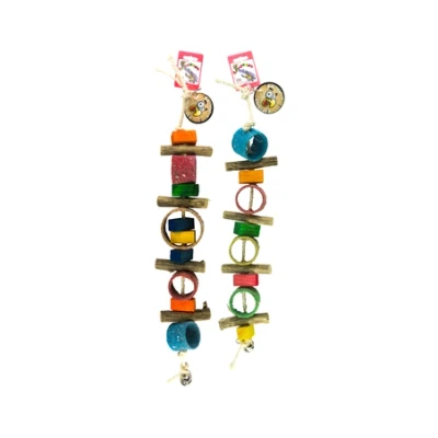 Afbeelding van Birrdeeez sekelbos tubes parrot toy