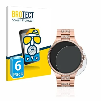 Afbeelding van BROTECT (6 Stuks) Antireflecterende Beschermfolie voor Michael Kors Camille Gen 6 MKT5147 Anti Glare Screen Protector, Mat, Ontspiegelend