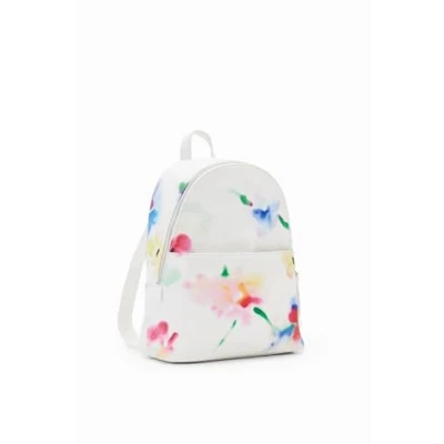 Afbeelding van Desigual rugzak met bloemenprint wit
