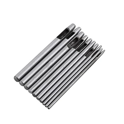 Afbeelding van 10 Stks Lederen Punch Tool, Ronde Holle Puncher voor DIY Leathercraft Belt Watch Band 0.5 5mm
