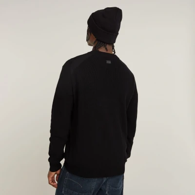 Afbeelding van G Star RAW Gedetailleerde r Knit, Zwart (Dk Black D25111 c868 6484), S