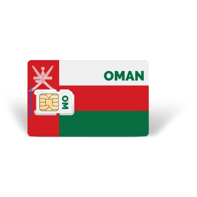 Afbeelding van Simkaart Oman Unlimited Data + Onbeperkt Bellen Prepaid Met Snel 4G/5G Internet En Op Reis In Midden Oosten Airport Telecom