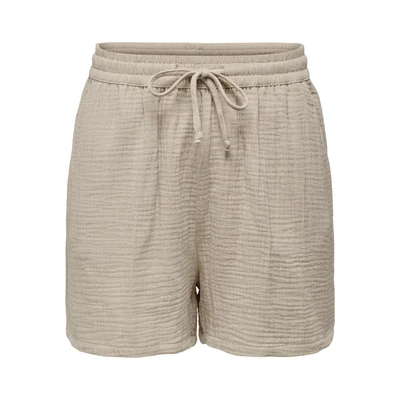 Afbeelding van ONLY Struktur Onlthyra Shorts, Dames, Maat: Medium, Beige