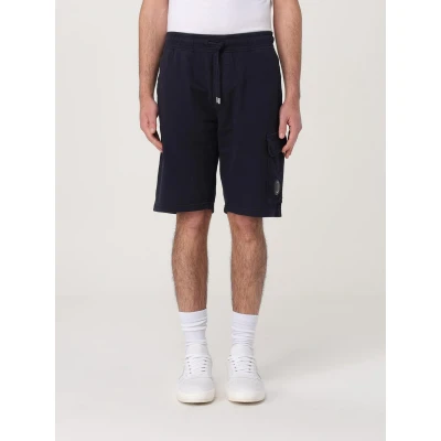 Afbeelding van Comfortable Cotton Fleece Gart Dyed Shorts With Side Pocket Blue