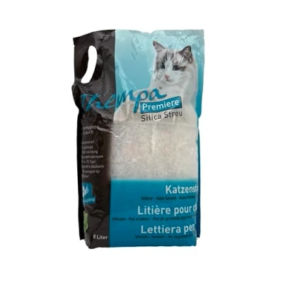 Afbeelding van Thempa Silicat kattenbakvulling, natuurlijk antibacterieel strooisel, geen klonteren, absorberend en betrouwbaar geurbindend