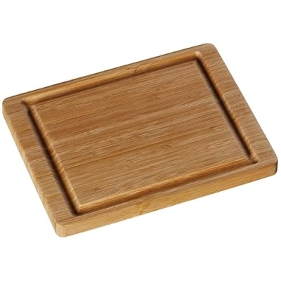 Afbeelding van WMF Snijplank bamboe natuur, 26 x 20 cm, plank, houten plank klein trancheerplank met sapgoot keukenplank mesvriendelijk