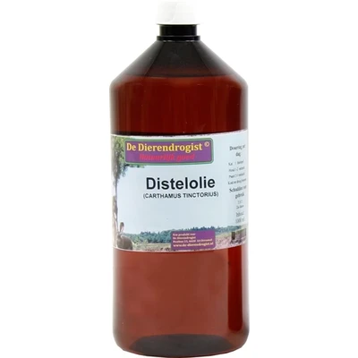 Afbeelding van Dierendrogist Distelolie 1 LTR