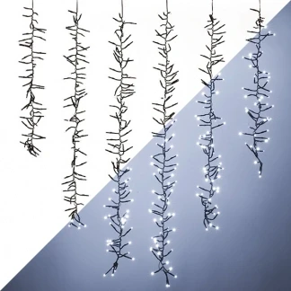 Afbeelding van Cascadeverlichting 6 takken Lumineo (480 LEDs, Twinkelen, Binnen/Buiten, Koel wit)