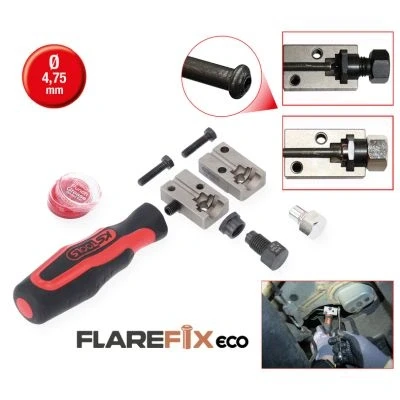 Afbeelding van KS Tools 122.1215 FLAREFIXeco 4,75 mm universele remleidingbeurzenset, 4 delig