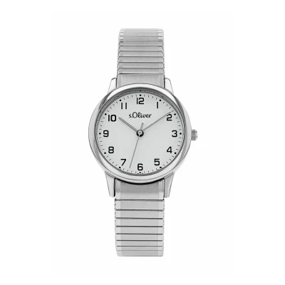 Afbeelding van s.Oliver Quarzuhr Horloge, Dames, Maat: One Size, Silber