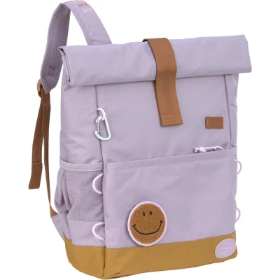 Afbeelding van LÄSSIG Kinderrugzak met borstband vrijetijdsrugzak waterafstotend, 12 liter/medium rolltop backpack lila, modern