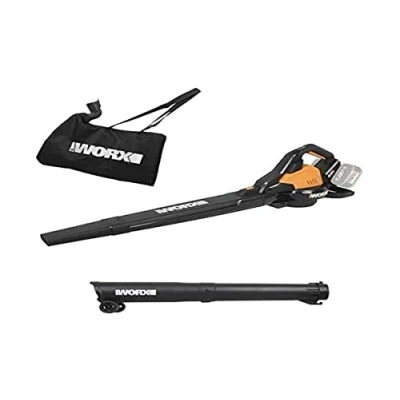 Afbeelding van WORX 2 x 20 V accubladblazer/bladzuiger WG583E.9 zonder accu en oplader,zwart/oranje