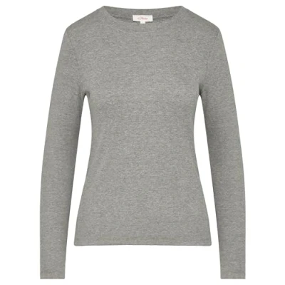 Afbeelding van s.Oliver Longsleeve, Dames, Maat: 44, Graphit