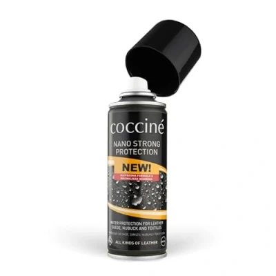 Afbeelding van Cocciné Nano Strong Protection, impregneerspray voor schoenen, universele leer, textiel, nubuckleer en velours, waterdicht kleurloos, 230 ml, transparant