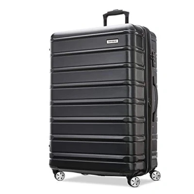 Afbeelding van Samsonite Omni 2 Hardside Uitbreidbare Bagage Met Spinner Wielen, Middernacht zwart, Checked Large 28 Inch, Wielen