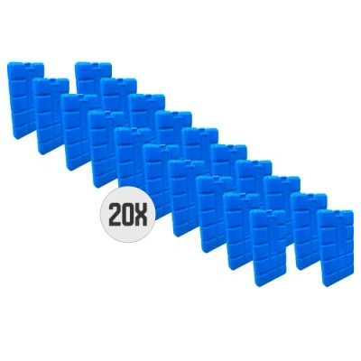Afbeelding van DULA Blauwe Koelelementen 20 stuks 200 gram 8 x 15 2 cm