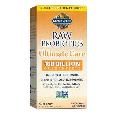 Afbeelding van Garden of Life Raw Probiotics Ultimate Care (houdbaar), 30 Vcaps, 85 g