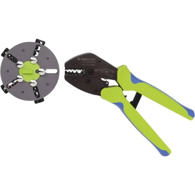 Afbeelding van Rennsteig Werkzeuge Multicrimp 629 005 3 Krimptangset 5 delig Ongeïsoleerde platte connectoren, Geïsoleerde Adereindhulzen, Doorverbinders,