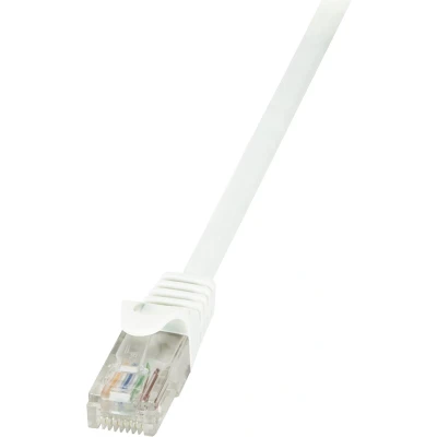 Afbeelding van LogiLink CP2081U RJ45 Netwerkkabel, patchkabel CAT 6 U/UTP 7.50 m Wit Snagless 1 stuk(s)