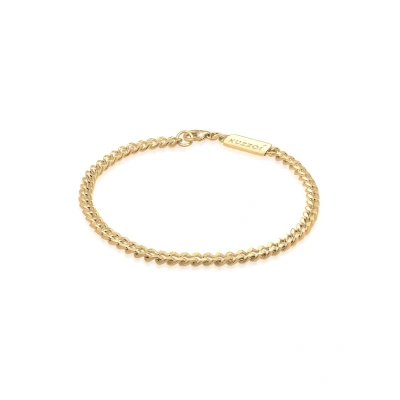 Afbeelding van Kuzzoi Basic Armband goldcoloured, Heren, Maat: 23, Gold coloured