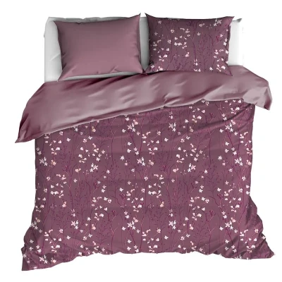 Afbeelding van Dekbedovertrek De Witte Lietaer Violetta Heather Rose R Flanel 240 x 200 / 220 cm Lits Jumeaux