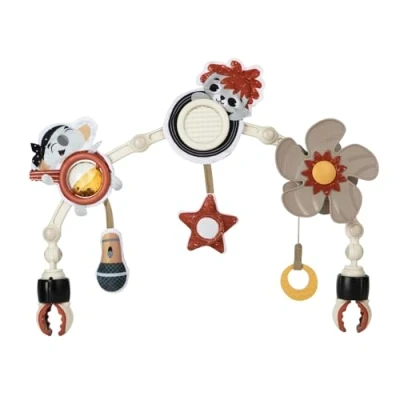 Afbeelding van Tiny Love Sunny Stroll activiteitenboog met rammelspeeltjes, 0+ m, Verstelbare clips die op de meeste kinderwagens en buggy&#039;s passen, Rockers