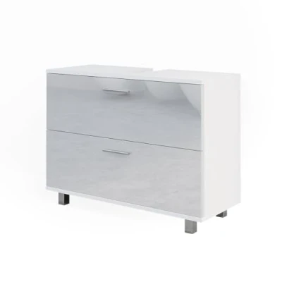 Afbeelding van Vicco Wastafelonderkast Ilias, Wit Hoogglans, 80.2 x 60.8 cm